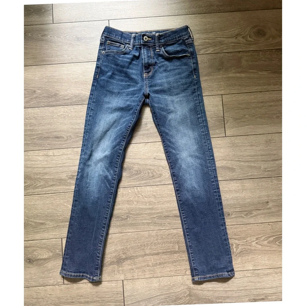 Old Navy Boys Karate Slim Jeans Dark Wash Built-In Flex Max Tough Size 12